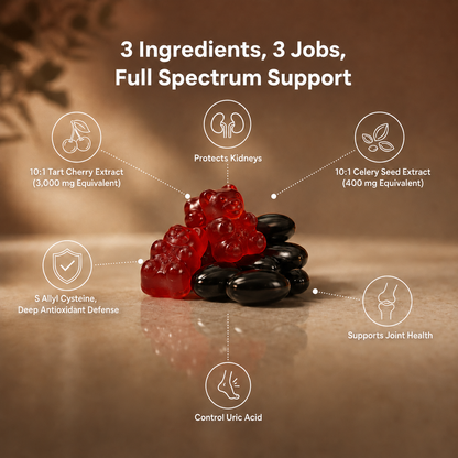 Medlink Total Uric Support Gummy + Capsule Stack