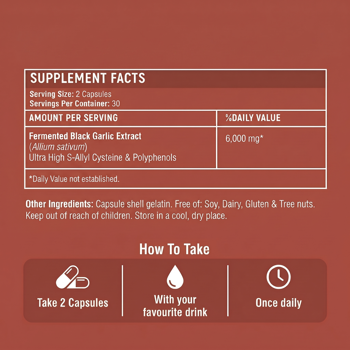 90-Day Fermented Black Garlic Extract