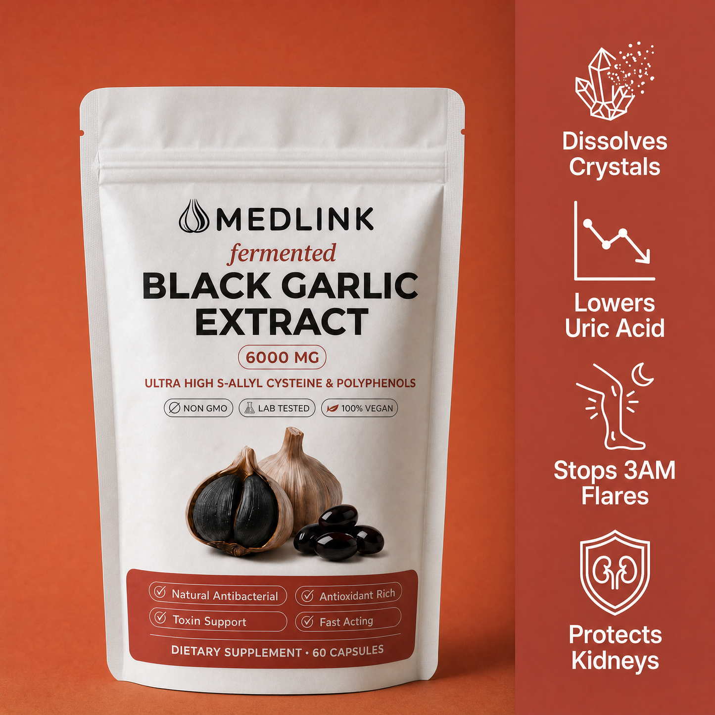 90-Day Fermented Black Garlic Extract