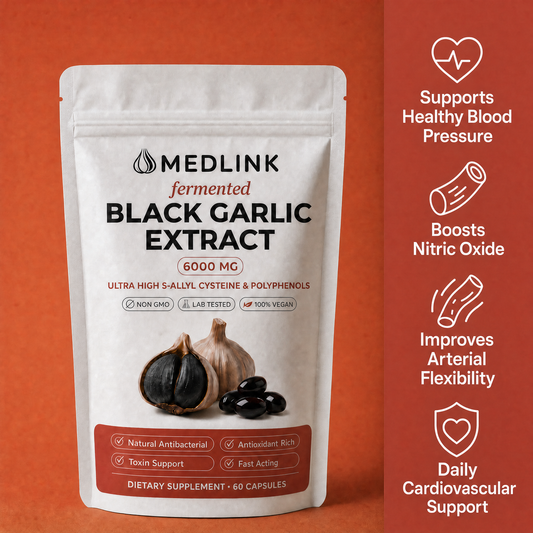 90-Day Fermented Black Garlic Extract For Blood Pressure