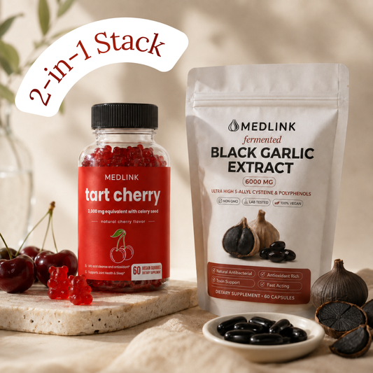 Medlink Total Uric Support Gummy + Capsule Stack